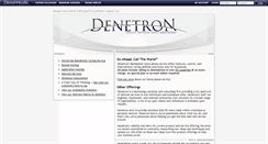 Desktop Screenshot of denetron.com
