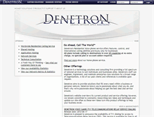 Tablet Screenshot of denetron.com